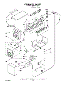 15 - Icemaker Parts parts for Maytag Refrigerator JS48CXDUDB00 from AppliancePartsPros.com