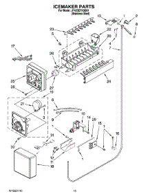 11 - Icemaker Parts parts for Maytag Refrigerator JF42SEFXDB01 from AppliancePartsPros.com