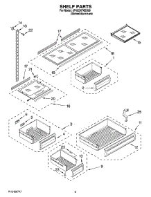 06 - Shelf Parts parts for Maytag Refrigerator JF42CXFXDB00 from AppliancePartsPros.com