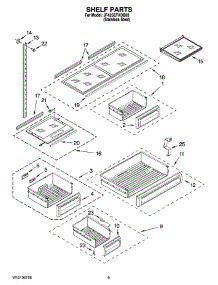 06 - Shelf Parts parts for Maytag Refrigerator JF42SEFXDB00 from AppliancePartsPros.com