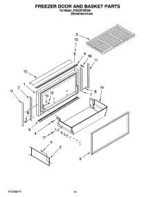 08 - Freezer Door And Basket Parts parts for Maytag Refrigerator JF42CXFXDB00 from AppliancePartsPros.com