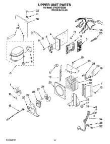 09 - Upper Unit Parts parts for Maytag Refrigerator JF42CXFXDB00 from AppliancePartsPros.com