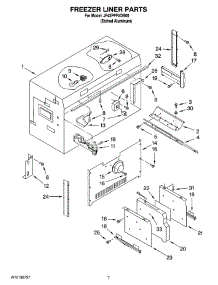 05 - Freezer Liner Parts parts for Maytag Refrigerator JF42PPFXDB00 from AppliancePartsPros.com