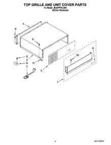 03 - Top Grille And Unit Cover Parts parts for Maytag Refrigerator JB36PPFXLB00 from AppliancePartsPros.com