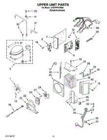 09 - Upper Unit Parts parts for Maytag Refrigerator JF42PPFXDB00 from AppliancePartsPros.com