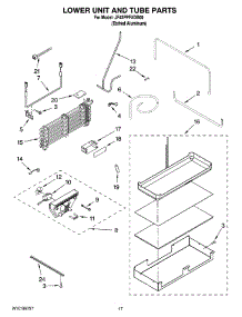 10 - Lower Unit And Tube Parts parts for Maytag Refrigerator JF42PPFXDB00 from AppliancePartsPros.com