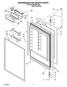 07 - Refrigerator Door Parts parts for Maytag Refrigerator JB36PPFXLB00 from AppliancePartsPros.com