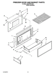 08 - Freezer Door And Basket Parts parts for Maytag Refrigerator JB36PPFXLB00 from AppliancePartsPros.com