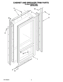 02 - Cabinet And Breaker Trim Parts parts for Maytag Refrigerator JB36SEFXLB00 from AppliancePartsPros.com