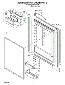 07 - Refrigerator Door Parts parts for Maytag Refrigerator JB36CXFXLB00 from AppliancePartsPros.com