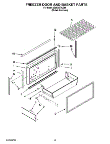 08 - Freezer Door And Basket Parts parts for Maytag Refrigerator JB36CXFXLB00 from AppliancePartsPros.com