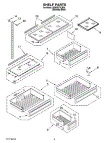 06 - Shelf Parts parts for Maytag Refrigerator JB36SEFXLB00 from AppliancePartsPros.com