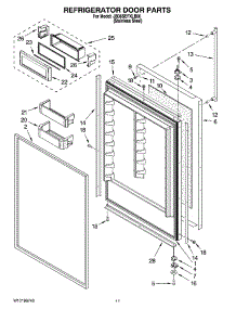 07 - Refrigerator Door Parts parts for Maytag Refrigerator JB36SEFXLB00 from AppliancePartsPros.com