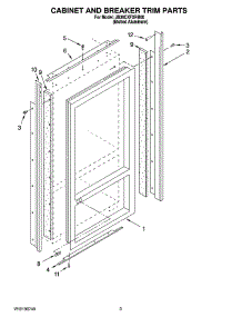 02 - Cabinet And Breaker Trim Parts parts for Maytag Refrigerator JB36CXFXRB00 from AppliancePartsPros.com