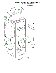 02 - Refrigerator Liner Parts parts for Maytag Refrigerator JCB2488MTR00 from AppliancePartsPros.com