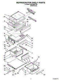 03 - Refrigerator Shelf Parts parts for Maytag Refrigerator JCB2488MTR00 from AppliancePartsPros.com