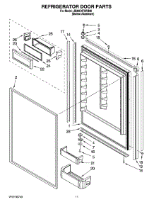 07 - Refrigerator Door Parts parts for Maytag Refrigerator JB36CXFXRB00 from AppliancePartsPros.com
