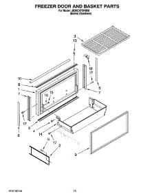 08 - Freezer Door And Basket Parts parts for Maytag Refrigerator JB36CXFXRB00 from AppliancePartsPros.com