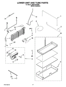 10 - Lower Unit And Tube Parts parts for Maytag Refrigerator JB36CXFXRB00 from AppliancePartsPros.com