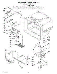 02 - Freezer Liner Parts parts for Maytag Refrigerator JFC2089HPR11 from AppliancePartsPros.com