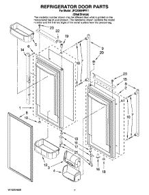 04 - Refrigerator Door Parts parts for Maytag Refrigerator JFC2089HPR11 from AppliancePartsPros.com