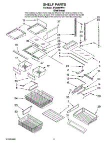 06 - Shelf Parts parts for Maytag Refrigerator JFC2089HPR11 from AppliancePartsPros.com