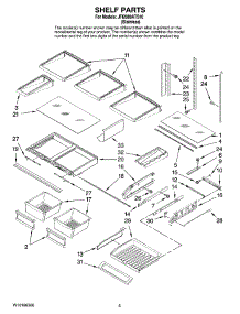 03 - Shelf Parts parts for Maytag Refrigerator JFI2089ATS10 from AppliancePartsPros.com