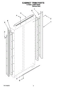 02 - Cabinet Trim Parts parts for Maytag Refrigerator JS48PPFXDB00 from AppliancePartsPros.com