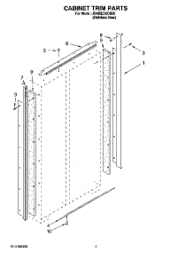 02 - Cabinet Trim Parts parts for Maytag Refrigerator JS48SEDUDB00 from AppliancePartsPros.com