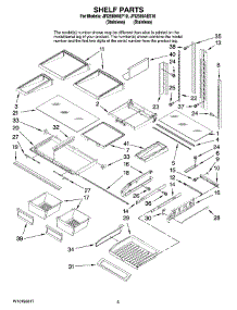 03 - Shelf Parts parts for Maytag Refrigerator JFI2589AES10 from AppliancePartsPros.com