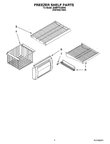 03 - Freezer Shelf Parts parts for Maytag Refrigerator JS48PPDUDB00 from AppliancePartsPros.com