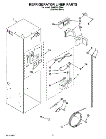 04 - Refrigerator Liner Parts parts for Maytag Refrigerator JS48PPDUDB00 from AppliancePartsPros.com
