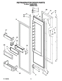 10 - Refrigerator Door Parts parts for Maytag Refrigerator JS48SEDUDB00 from AppliancePartsPros.com