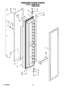 11 - Freezer Door Parts parts for Maytag Refrigerator JS48SEDUDB00 from AppliancePartsPros.com