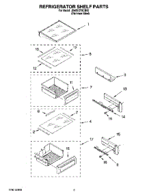 07 - Refrigerator Shelf Parts parts for Maytag Refrigerator JS48SEFXDB00 from AppliancePartsPros.com