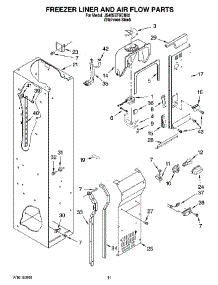 08 - Freezer Liner And Air Flow Parts parts for Maytag Refrigerator JS48SEFXDB00 from AppliancePartsPros.com