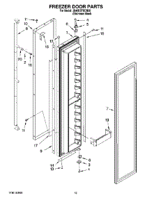 10 - Freezer Door Parts parts for Maytag Refrigerator JS48SEFXDB00 from AppliancePartsPros.com