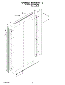 02 - Cabinet Trim Parts parts for Maytag Refrigerator JS48CXDBDB00 from AppliancePartsPros.com