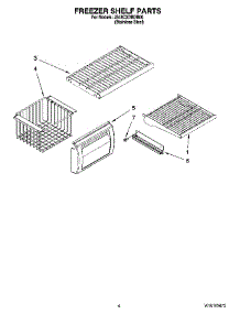 03 - Freezer Shelf Parts parts for Maytag Refrigerator JS48CXDBDB00 from AppliancePartsPros.com