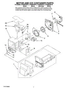 04 - Motor And Ice Container Parts parts for Maytag Refrigerator JFI2089AEB10 from AppliancePartsPros.com