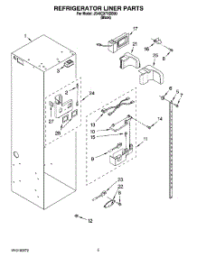04 - Refrigerator Liner Parts parts for Maytag Refrigerator JS48CXFXDB00 from AppliancePartsPros.com