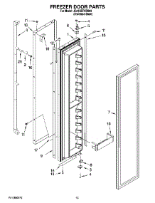 10 - Freezer Door Parts parts for Maytag Refrigerator JS42SEFXDB00 from AppliancePartsPros.com