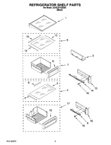 07 - Refrigerator Shelf Parts parts for Maytag Refrigerator JS48CXFXDB00 from AppliancePartsPros.com