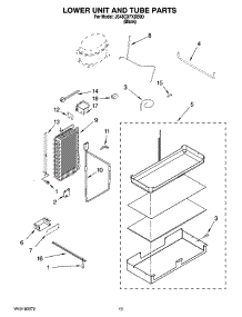 12 - Lower Unit And Tube Parts parts for Maytag Refrigerator JS48CXFXDB00 from AppliancePartsPros.com
