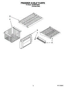 03 - Freezer Shelf Parts parts for Maytag Refrigerator JS42SEDUDB00 from AppliancePartsPros.com