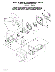 04 - Motor And Ice Container Parts parts for Maytag Refrigerator JFI2589AEP10 from AppliancePartsPros.com