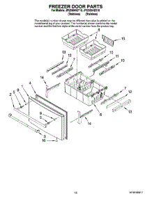 09 - Freezer Door Parts parts for Maytag Refrigerator JFI2589AEP10 from AppliancePartsPros.com
