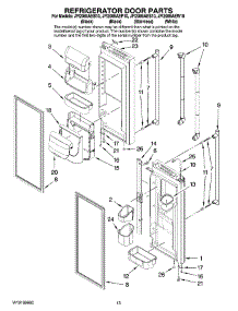 07 - Refrigerator Door Parts parts for Maytag Refrigerator JFI2089AEP10 from AppliancePartsPros.com