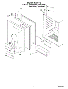 03 - Door Parts parts for Maytag Refrigerator JUR248LBEB00 from AppliancePartsPros.com