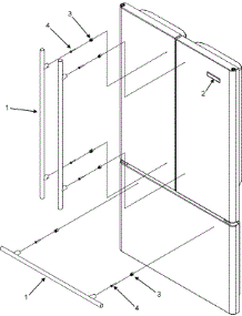 07 - Handles (Jfd2589kes) parts for Jenn-Air Refrigerator JFD2589KES from AppliancePartsPros.com